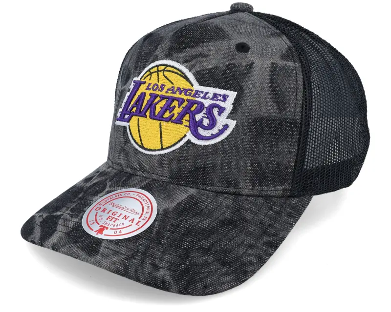Mitchell & Ness Los Angeles Lakers Burnt Ends Black Trucker online