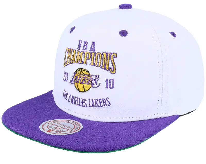 Mitchell & Ness Los Angeles Lakers Champ Series White/Purple Snapback online