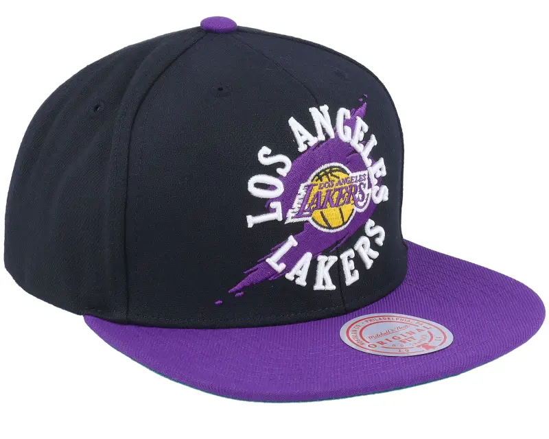 Mitchell & Ness Los Angeles Lakers Circle Splash Black/Purple Snapback online
