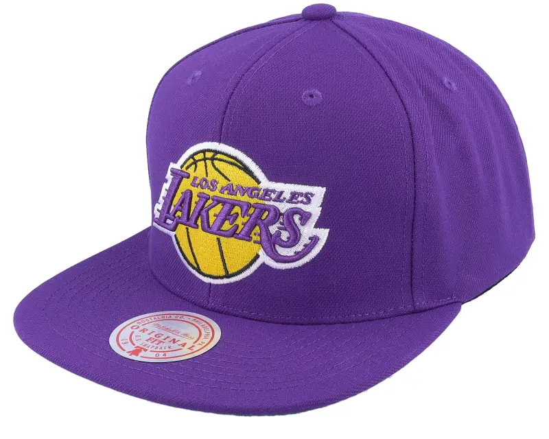 Mitchell & Ness Los Angeles Lakers Conference Patch Purple Snapback online