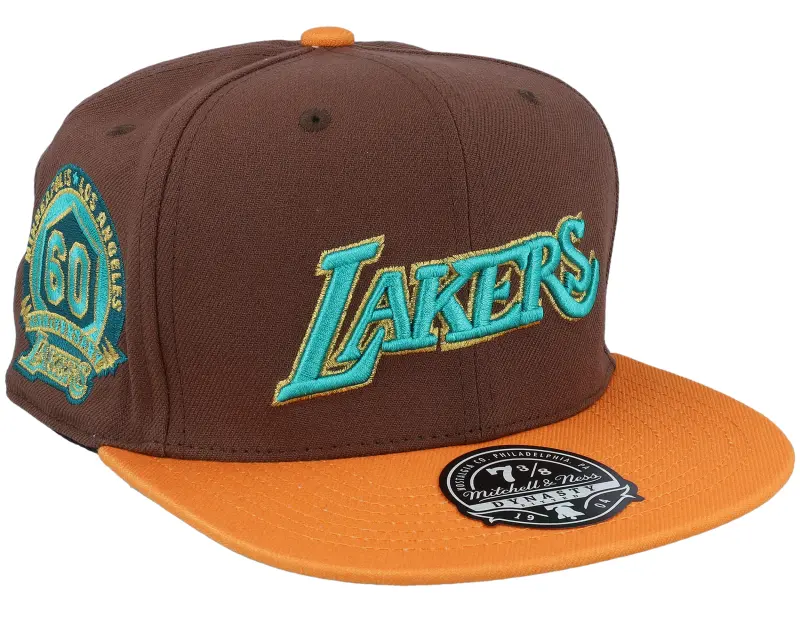Mitchell & Ness Los Angeles Lakers Copper Top Brown Fitted online