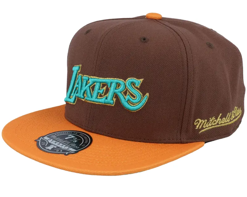 Mitchell & Ness Los Angeles Lakers Copper Top Brown Fitted online