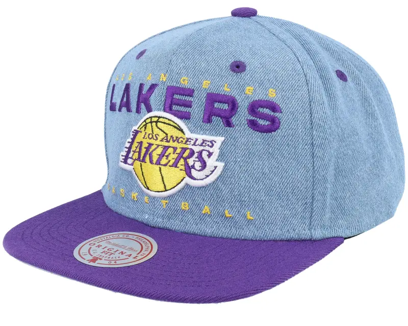 Mitchell & Ness Los Angeles Lakers D-stressed Light Blue/Purple Snapback online