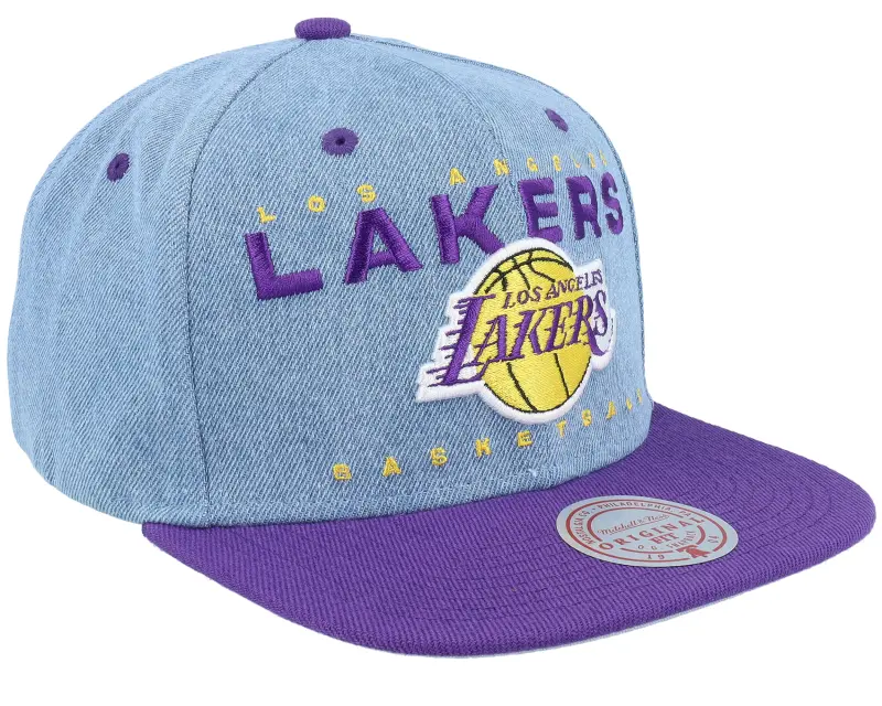 Mitchell & Ness Los Angeles Lakers D-stressed Light Blue/Purple Snapback online