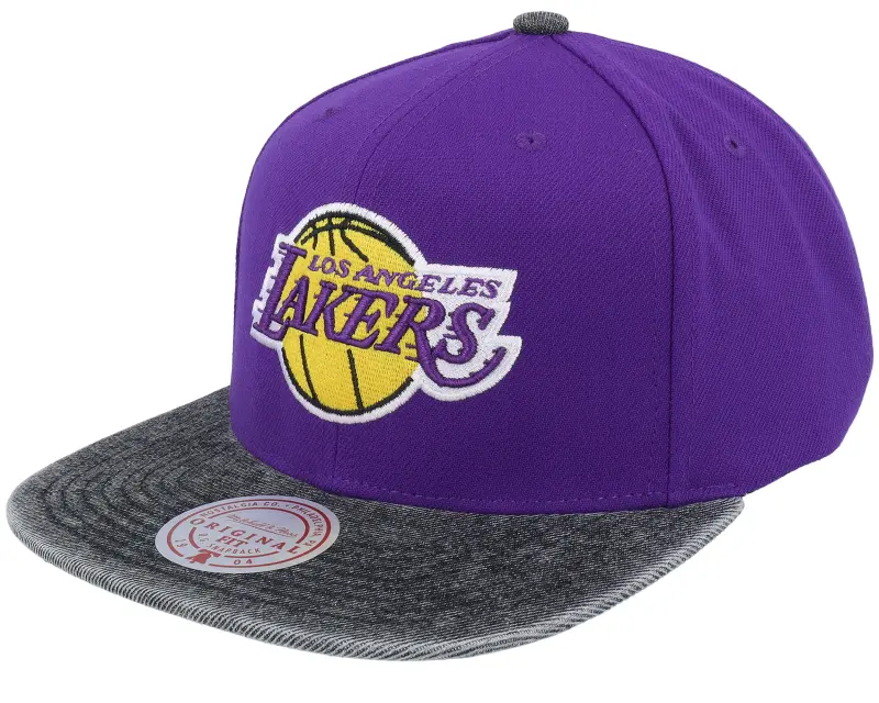 Mitchell & Ness Los Angeles Lakers Denim Patchwork Purple/Black Snapback online