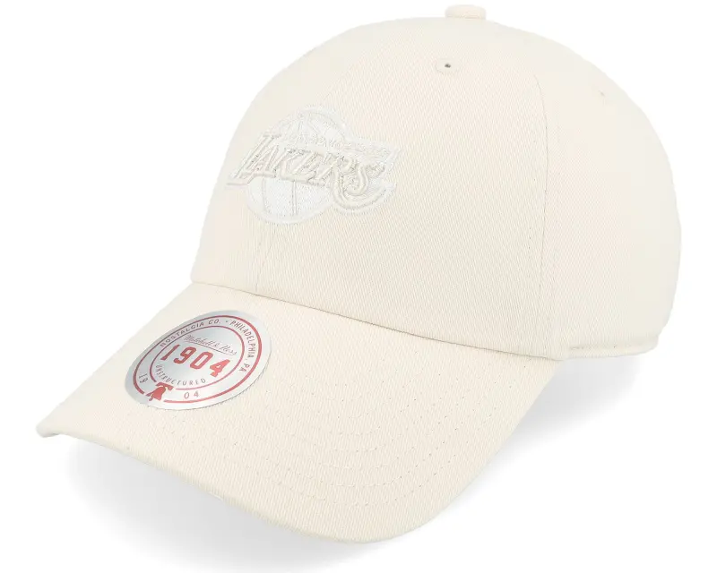 Mitchell & Ness Los Angeles Lakers Fashion Cream Dad Cap online