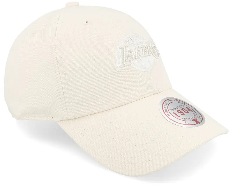 Mitchell & Ness Los Angeles Lakers Fashion Cream Dad Cap online