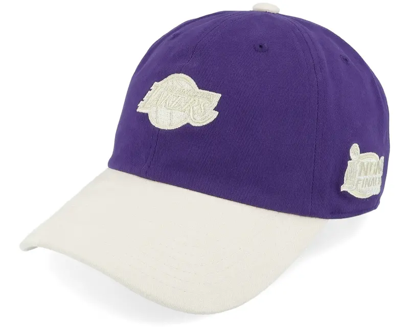 Mitchell & Ness Los Angeles Lakers Fashion Suede Strapback Purple Dad Cap online