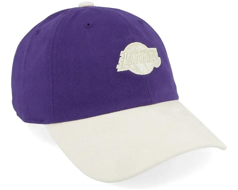 Mitchell & Ness Los Angeles Lakers Fashion Suede Strapback Purple Dad Cap online