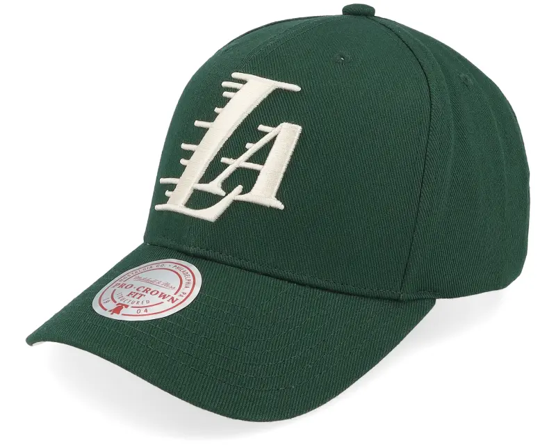 Mitchell & Ness Los Angeles Lakers Green/Cream Pro Crown Green Adjustable online