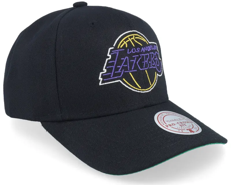 Mitchell & Ness Los Angeles Lakers Neon Logo Pro Black Adjustable online