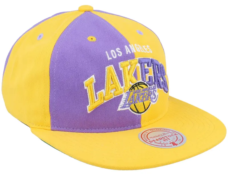 Mitchell & Ness Los Angeles Lakers Pinwheel Of Fortune Yellow/Purple Snapback online