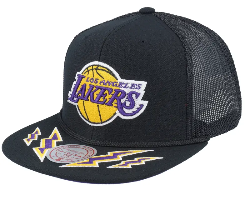 Mitchell & Ness Los Angeles Lakers Recharge Black Trucker online
