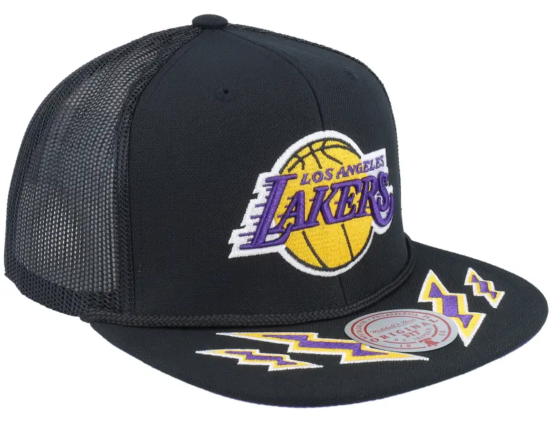 Mitchell & Ness Los Angeles Lakers Recharge Black Trucker online