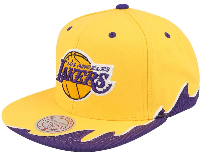 Mitchell & Ness Los Angeles Lakers Rising Tide Yellow Snapback online