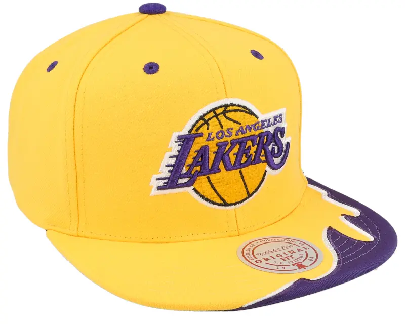 Mitchell & Ness Los Angeles Lakers Rising Tide Yellow Snapback online
