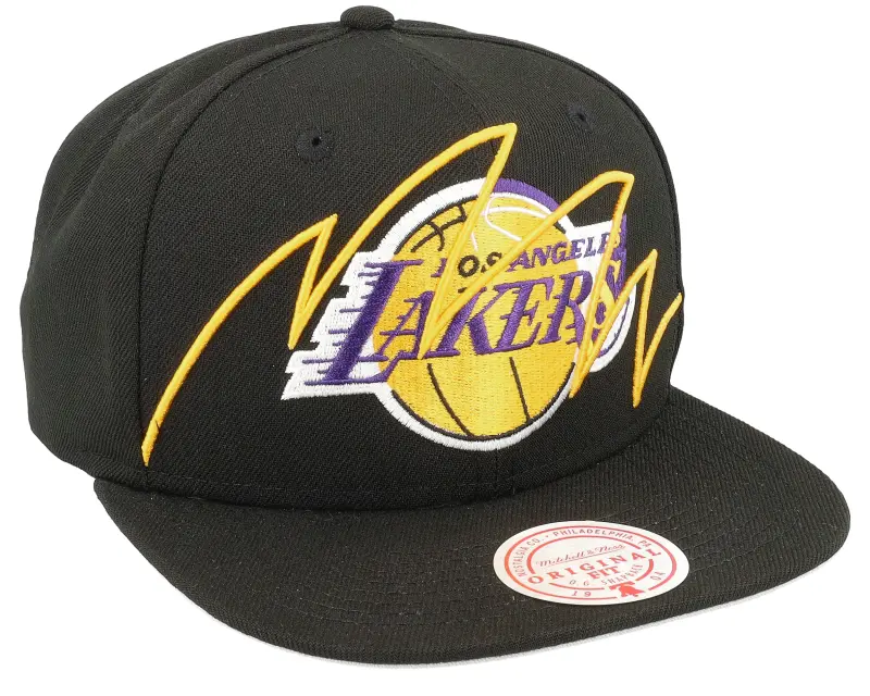 Mitchell & Ness Los Angeles Lakers Shark Bite Black Snapback online