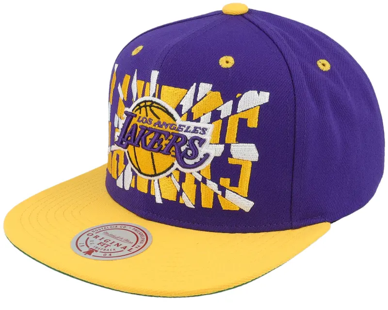 Mitchell & Ness Los Angeles Lakers Shattered Purple/Yellow Snapback online