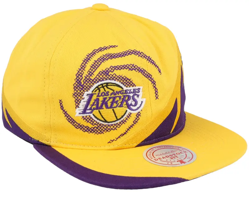 Mitchell & Ness Los Angeles Lakers Spiral Deadstock Yellow Snapback online