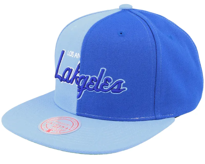Mitchell & Ness Los Angeles Lakers Split Crown Blue Snapback online