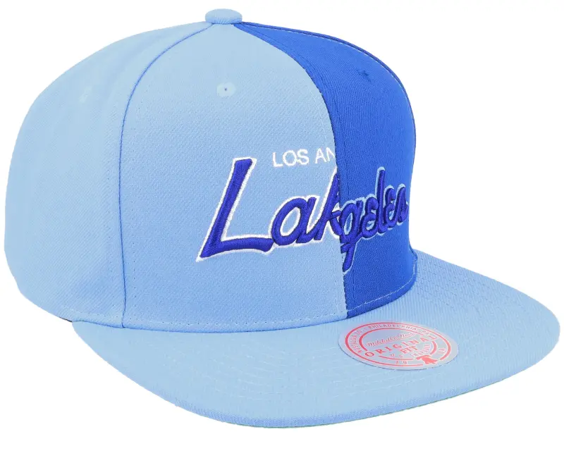 Mitchell & Ness Los Angeles Lakers Split Crown Blue Snapback online