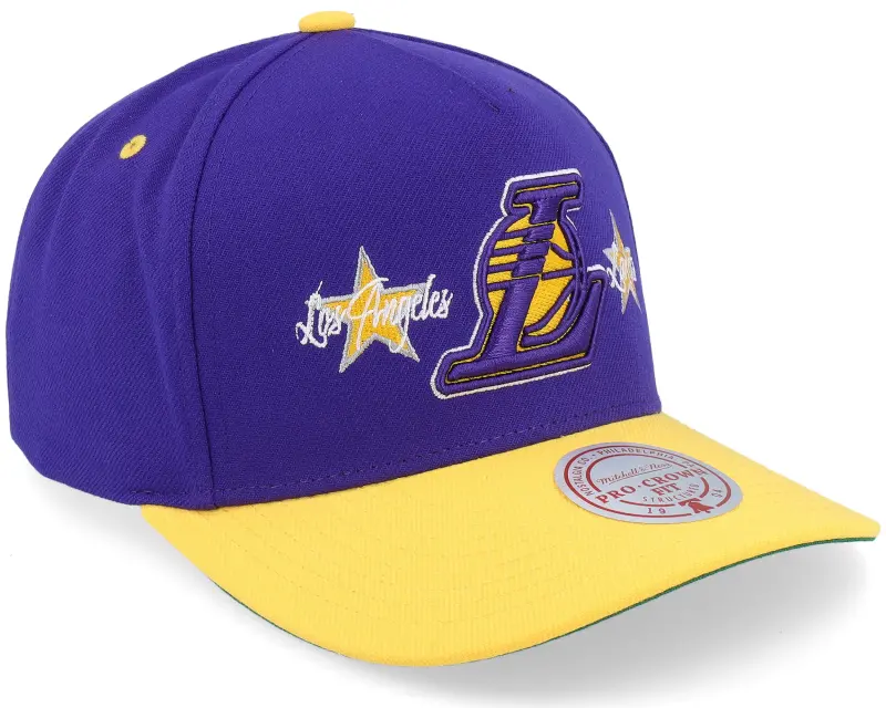 Mitchell & Ness Los Angeles Lakers Star Power Pro Purple/Yellow A-frame Adjustable online