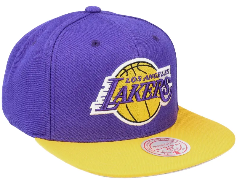 Mitchell & Ness Los Angeles Lakers Team 2 Tone 2.0 Purple/Yellow Snapback online