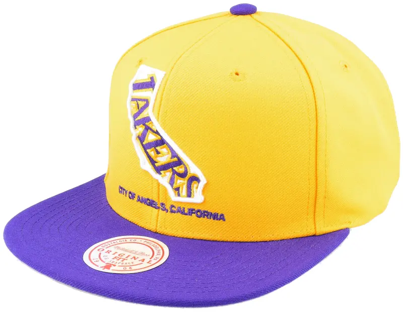 Mitchell & Ness Los Angeles Lakers Team Insider Yellow/Purple Snapback online