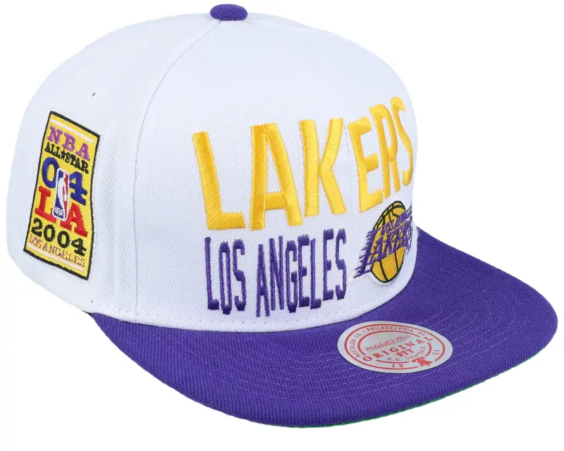 Mitchell & Ness Los Angeles Lakers Toss Up White/Purple Snapback online