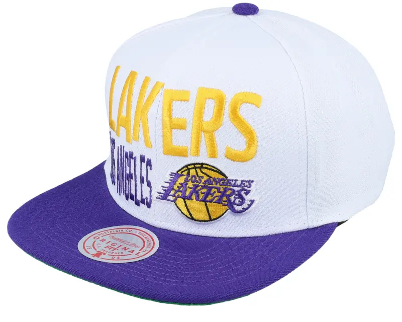 Mitchell & Ness Los Angeles Lakers Toss Up White/Purple Snapback online