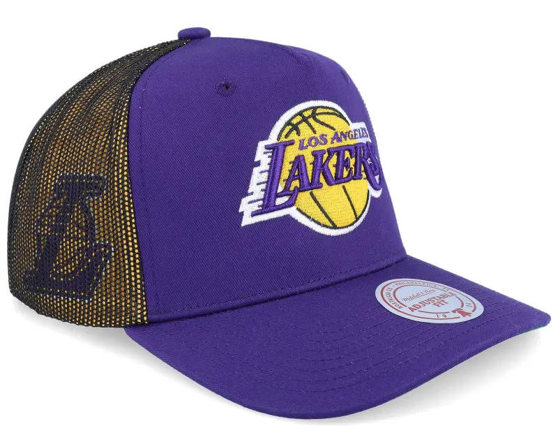 Mitchell & Ness Los Angeles Lakers Tremor Purple A-frame Trucker online