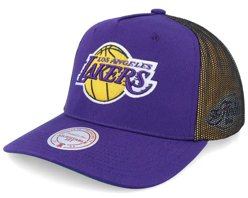 Mitchell & Ness Los Angeles Lakers Tremor Purple A-frame Trucker online
