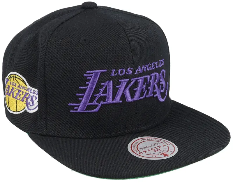 Mitchell & Ness Los Angeles Lakers Triple Play Black Snapback online