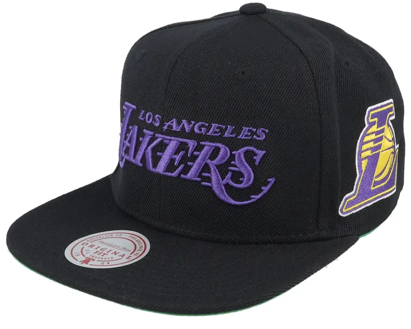 Mitchell & Ness Los Angeles Lakers Triple Play Black Snapback online