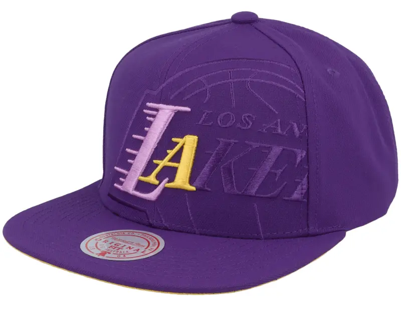 Mitchell & Ness Los Angeles Lakers Xl Logo Pop Purple Snapback online
