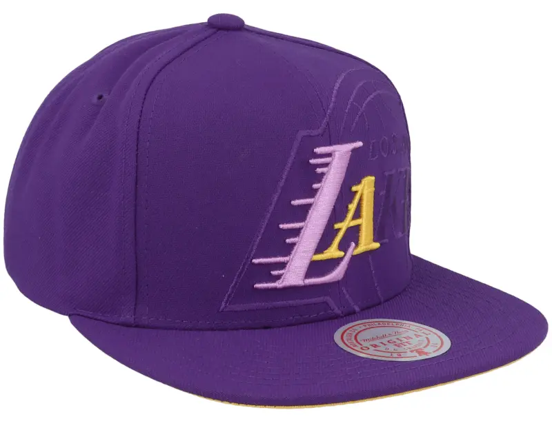 Mitchell & Ness Los Angeles Lakers Xl Logo Pop Purple Snapback online