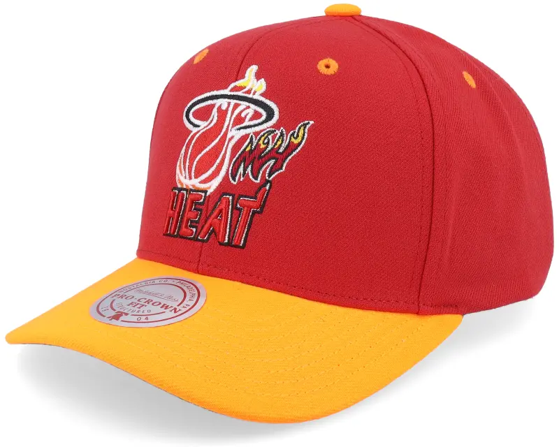 Mitchell & Ness Miami Heat All In 2.0 Pro Red/Yellow Adjustable online