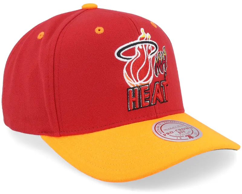 Mitchell & Ness Miami Heat All In 2.0 Pro Red/Yellow Adjustable online