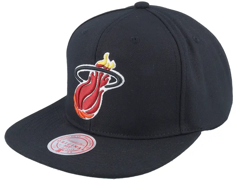 Mitchell & Ness Miami Heat Conference Patch Black Snapback online