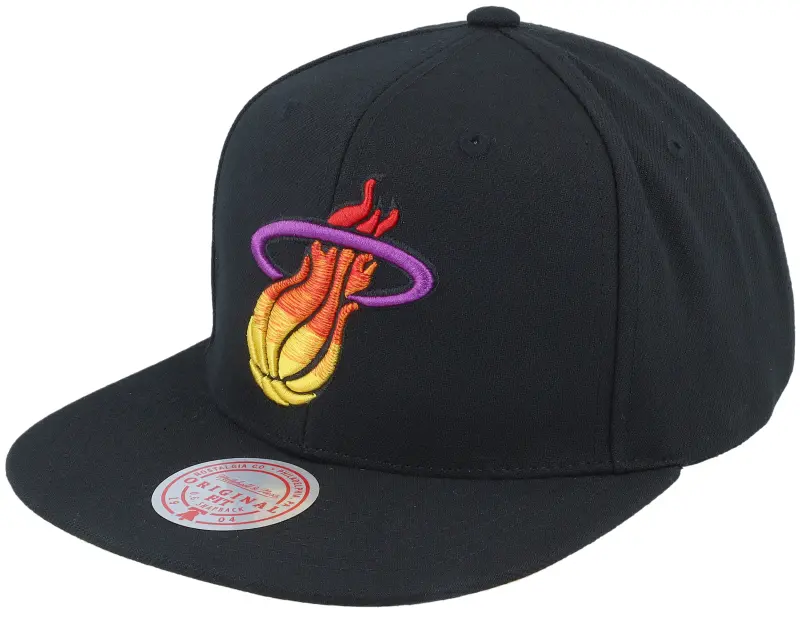 Mitchell & Ness Miami Heat High Grade Black Snapback online