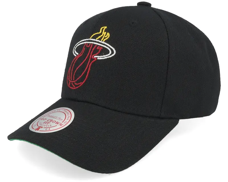 Mitchell & Ness Miami Heat Neon Logo Pro Black Adjustable online