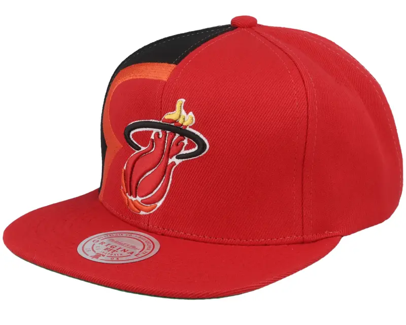 Mitchell & Ness Miami Heat Retroline Red/Black Snapback online