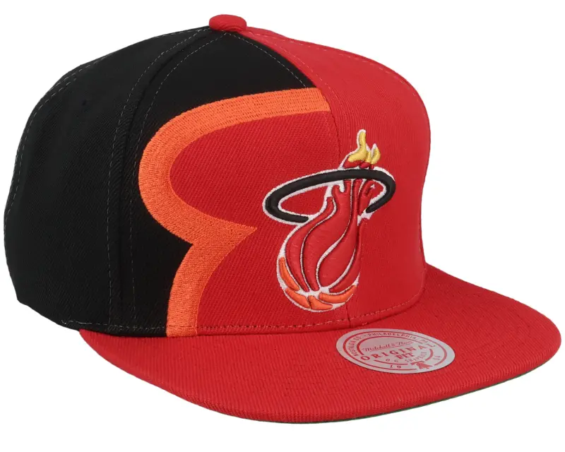 Mitchell & Ness Miami Heat Retroline Red/Black Snapback online