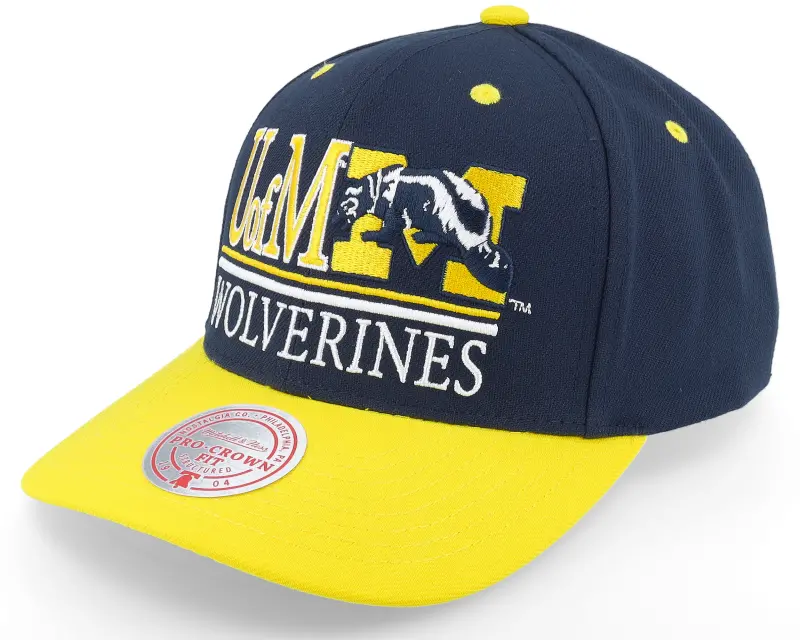 Mitchell & Ness Michigan Wolverines Gpa Navy/White Adjustable online