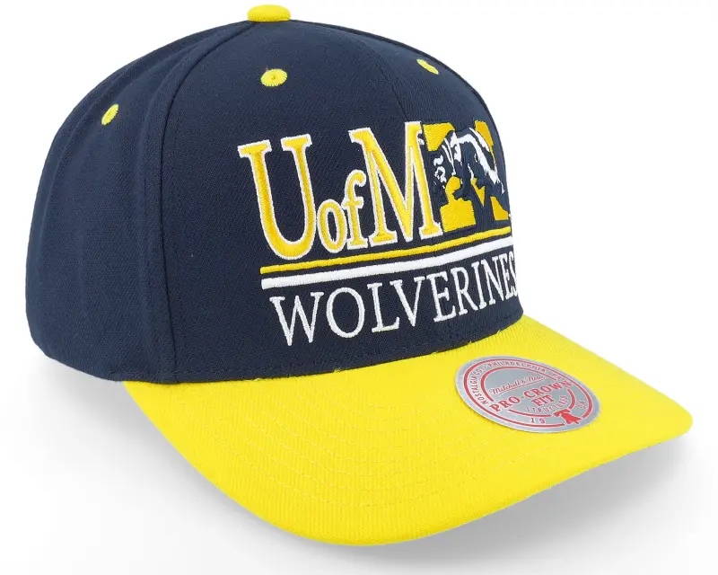 Mitchell & Ness Michigan Wolverines Gpa Navy/White Adjustable online