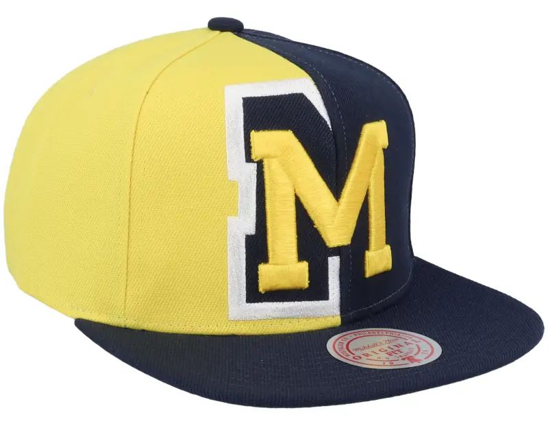 Mitchell & Ness Michigan Wolverines Retroline Navy Snapback online