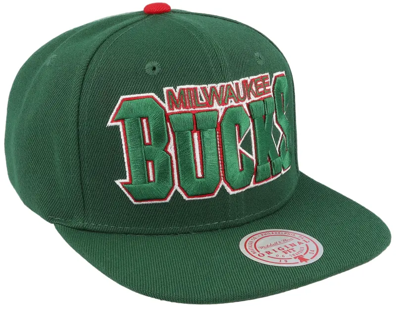 Mitchell & Ness Milwaukee Bucks 13 Draft Hwc Green Snapback online