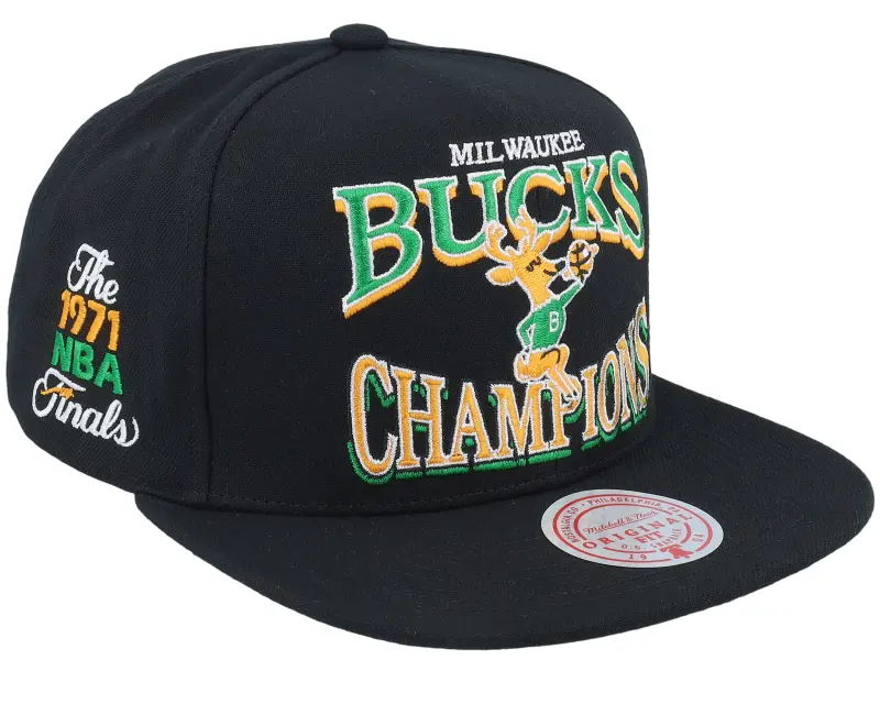 Mitchell & Ness Milwaukee Bucks Champions Era Hwc Black Snapback online