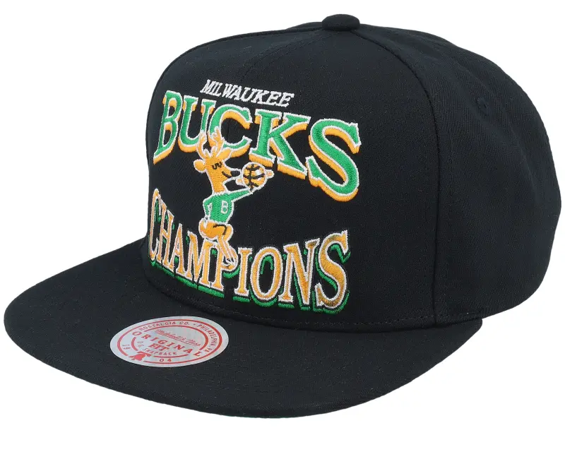 Mitchell & Ness Milwaukee Bucks Champions Era Hwc Black Snapback online