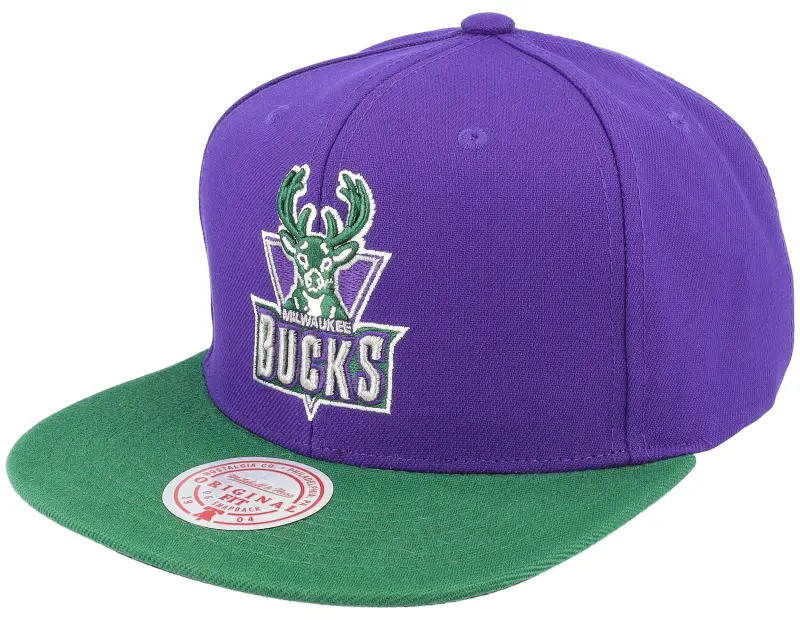 Mitchell & Ness Milwaukee Bucks Core Basic Purple Snapback online
